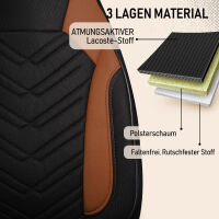 Sitzbez&uuml;ge passend f&uuml;r Terracamper Wohnmobil Caravan in Schwarz Braun 1255P018