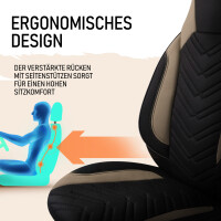Sitzbez&uuml;ge passend f&uuml;r Hobby Wohnmobil Caravan in Schwarz Beige 1255P043