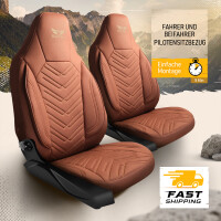 Sitzbez&uuml;ge passend f&uuml;r Vario Mobil Wohnmobil Caravan in Braun 1255P030