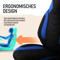 Sitzbez&uuml;ge passend f&uuml;r Terracamper Wohnmobil Caravan in Schwarz Blau 1255P011