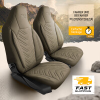 Sitzbez&uuml;ge passend f&uuml;r Pilote Wohnmobil Caravan in Beige 1255P040