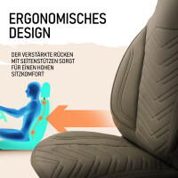 Sitzbez&uuml;ge passend f&uuml;r Poessl Wohnmobil Caravan in Beige 1255P040