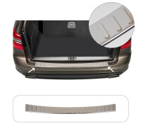 Ladekantenschutz passend f&uuml;r MB E-Klasse W212 Kombi Bj. 2009-2016 (Silber)