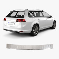 Ladekantenschutz passend f&uuml;r VW Golf VII Bj. 2012-2019 (Silber)
