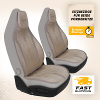 Sitzbez&uuml;ge (Pilot) passend f&uuml;r Land Rover Range Rover Sport in Beige DLX2090