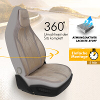 Sitzbez&uuml;ge (Pilot) passend f&uuml;r Mitsubishi ASX in Beige DLX2090