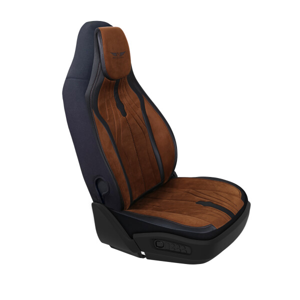 Sitzbezüge (Pilot) passend für VW Golf in Braun Schwarz DLX2091