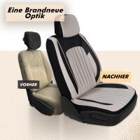 Sitzbez&uuml;ge passend f&uuml;r Citroen Nemo in Beige Schwarz AKD3029