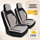 Sitzbez&uuml;ge passend f&uuml;r Kia Stinger in Beige Schwarz AKD3029