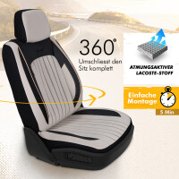 Sitzbez&uuml;ge passend f&uuml;r Kia Stonic in Beige Schwarz AKD3029