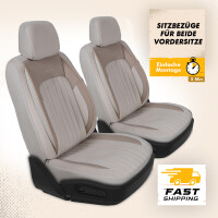 Sitzbez&uuml;ge passend f&uuml;r Seat Leon in Beige AKD3032