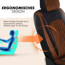 Sitzbez&uuml;ge passend f&uuml;r Peugeot Bipper in Braun Schwarz AKD3030