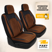 Sitzbez&uuml;ge passend f&uuml;r Suzuki Baleno in Braun Schwarz AKD3030