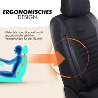 Sitzbez&uuml;ge passend f&uuml;r Citroen Spacetourer in Schwarz GKS2241