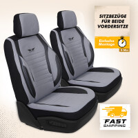 Sitzbez&uuml;ge passend f&uuml;r Mercedes Benz W124 S123 in Grau Schwarz GKS2250