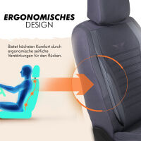 Sitzbez&uuml;ge passend f&uuml;r Fiat Scudo in Dunkelgrau GKS2248