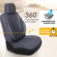 Sitzbez&uuml;ge passend f&uuml;r Kia Picanto in Dunkelgrau GKS2248