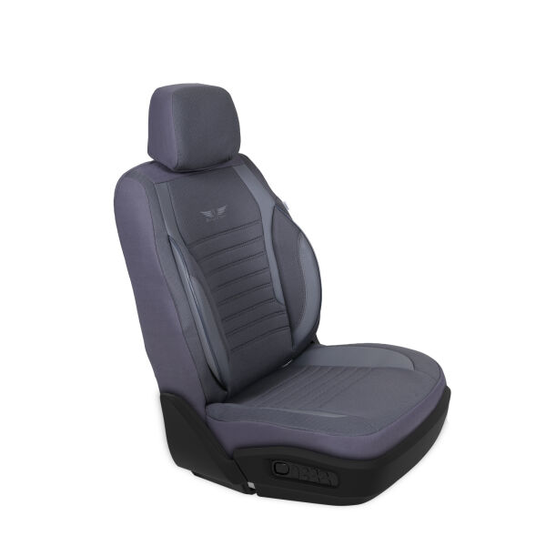 Sitzbezüge passend für Skoda Karoq in Dunkelgrau GKS2248