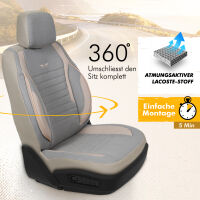 Sitzbez&uuml;ge passend f&uuml;r Fiat Fiorino in Beige GKS2252