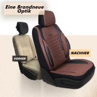 Sitzbez&uuml;ge passend f&uuml;r Chevrolet HHR in Braun Schwarz GKS2253