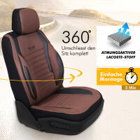 Sitzbez&uuml;ge passend f&uuml;r Kia Carnival in Braun Schwarz GKS2253