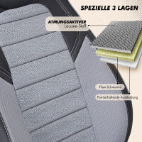 Sitzbez&uuml;ge passend f&uuml;r Audi A6 in Grau Schwarz UZY2129