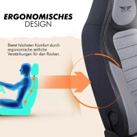 Sitzbez&uuml;ge passend f&uuml;r Citroen Nemo in Grau Schwarz UZY2129