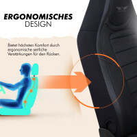 Sitzbez&uuml;ge passend f&uuml;r Auto Sleepers Wohnmobil Caravan in Schwarz UZY2121