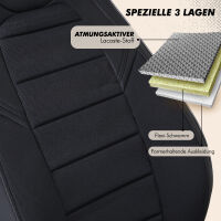 Sitzbez&uuml;ge passend f&uuml;r Vario Mobil Wohnmobil Caravan in Schwarz UZY2121