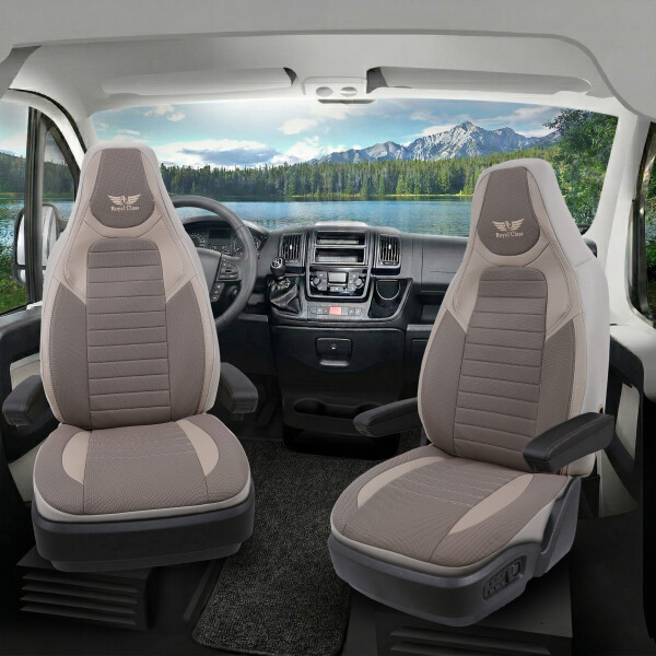 Sitzbezüge passend für Morelo Palace Wohnmobil Caravan in Beige UZY2131