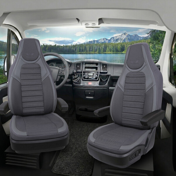 Sitzbezüge passend für Burow Wohnmobil Caravan in Beige UZY2128