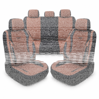 Sitzbezüge passend für Volvo S60 in Braun Schwarz GKS2253KOM