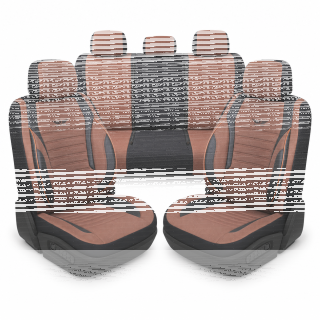 Sitzbezüge passend für Volvo XC40 in Braun Schwarz GKS2253KOM