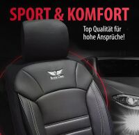 Sitzbez&uuml;ge passend f&uuml;r Audi Q3 in Schwarz Wei&szlig;