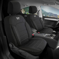 Sitzbez&uuml;ge passend f&uuml;r Ford Fiesta in Schwarz Wei&szlig;
