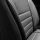 Sitzbezüge passend für Jaguar XJ in Schwarz Weiß