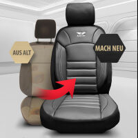 Sitzbez&uuml;ge passend f&uuml;r Mazda 5 in Schwarz Wei&szlig;