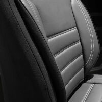 Sitzbez&uuml;ge passend f&uuml;r Mercedes Benz 190 in Schwarz Wei&szlig;