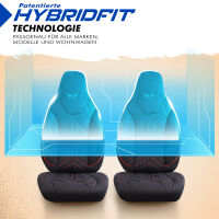 Sitzbez&uuml;ge passend f&uuml;r Fiat Punto in Schwarz Rot Pilot 1.2