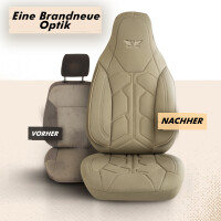 Sitzbez&uuml;ge passend f&uuml;r Seat Exeo in Beige Pilot 1.3