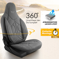 Sitzbezüge passend für Volvo XC40 in Grau Pilot...