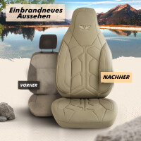 Sitzbez&uuml;ge passend f&uuml;r Phoenix Wohnmobil Caravan in Beige Pilot 1.3