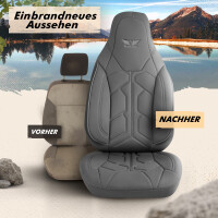 Sitzbez&uuml;ge passend f&uuml;r Bresler Wohnmobil Caravan in Grau Pilot 1.4