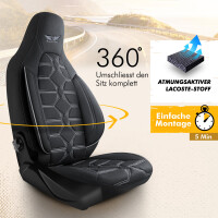 Sitzbezüge passend für Volvo S80 in Schwarz...