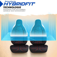 Sitzbez&uuml;ge passend f&uuml;r Toyota Verso-S in Schwarz Rot Pilot 2.2