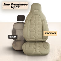 Sitzbez&uuml;ge passend f&uuml;r Seat Arona in Beige Pilot 2.3