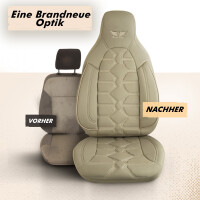 Sitzbez&uuml;ge passend f&uuml;r Volvo S80 in Beige Pilot 2.3