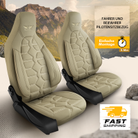 Sitzbez&uuml;ge passend f&uuml;r FordWohnmobil Caravan in Beige Pilot 2.3