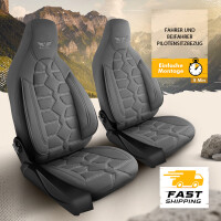 Sitzbez&uuml;ge passend f&uuml;r Frankia Wohnmobil Caravan in Grau Pilot 2.4