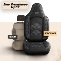 Sitzbez&uuml;ge passend f&uuml;r Iveco Iveco Daily in Schwarz Grau Pilot 3.1
